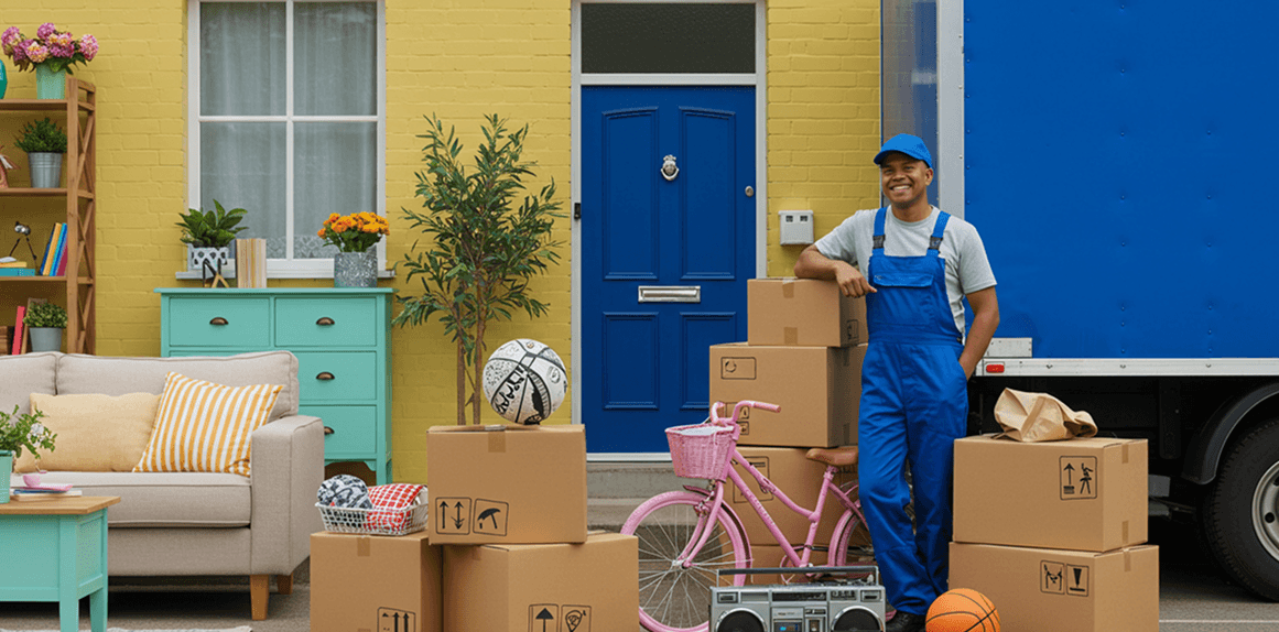 Professional movers in action